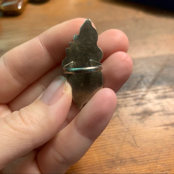 Turquoise and Coral Pinky Ring - Picture 4 of 4